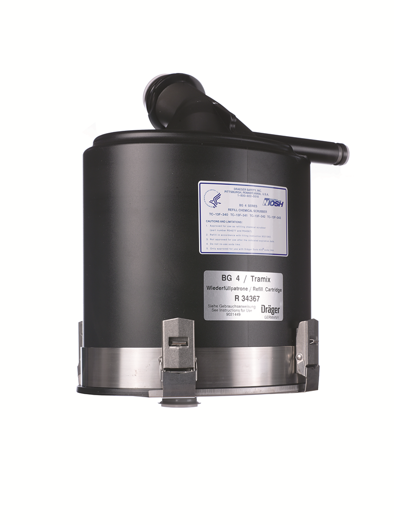 Empty reusable CO2 absorber, transparent