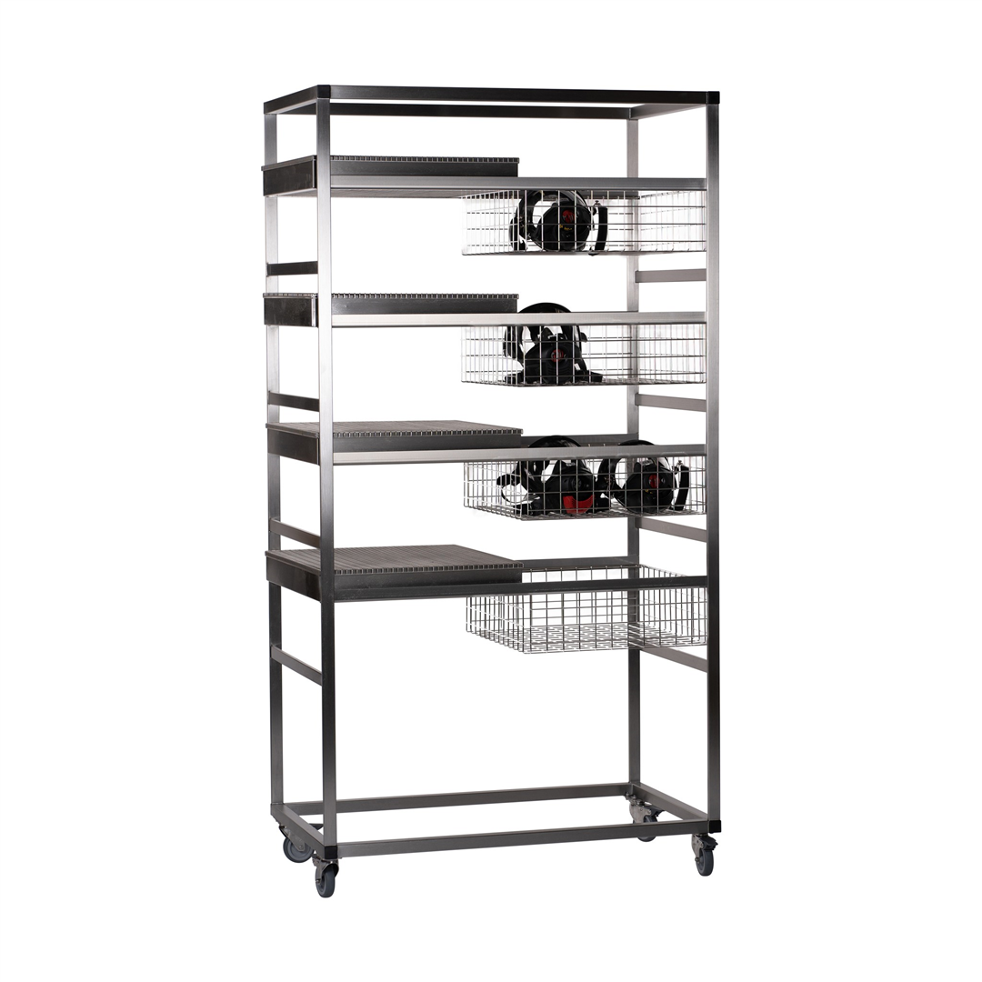 Trolley F12 w/wire and fine mesh baskets