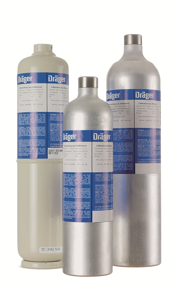 Gas campione 60 L, 100 ppm i-C4H8/aria