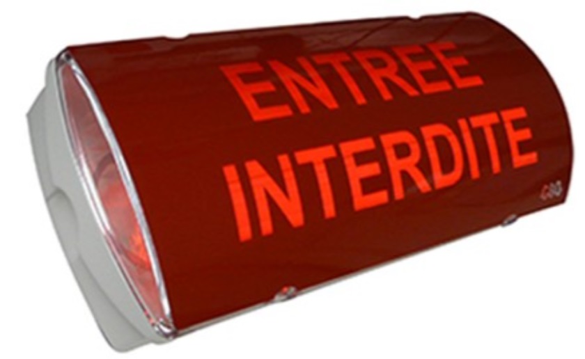 Affiche AL4-LED 24VDC/230V ENTREE INTERD