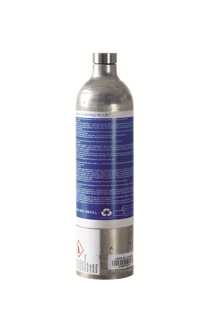 Cal GasH2S15PPMCO50PPMCH42.5%CO22%O218%N