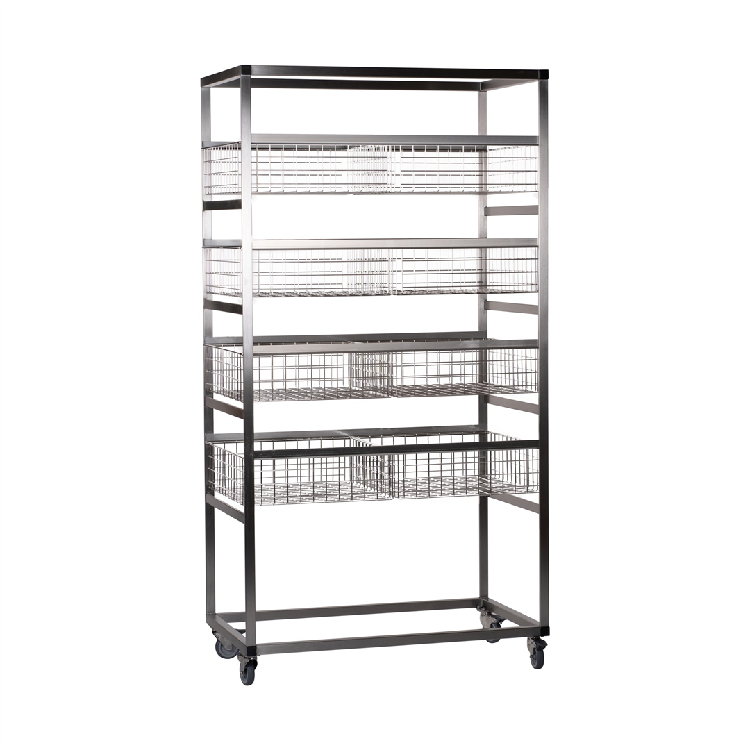 Trolley for F12 with 8 wire baskets