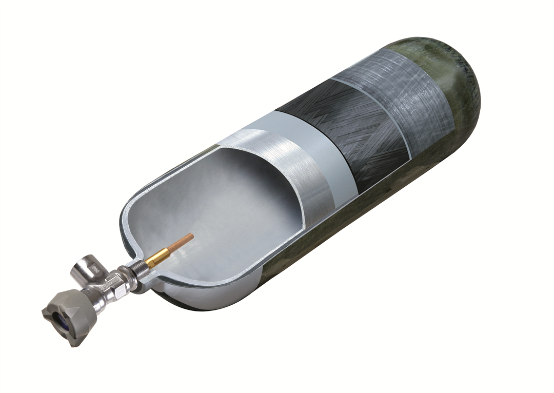 Air cylinder 6.8 L/300 bar CC EFV