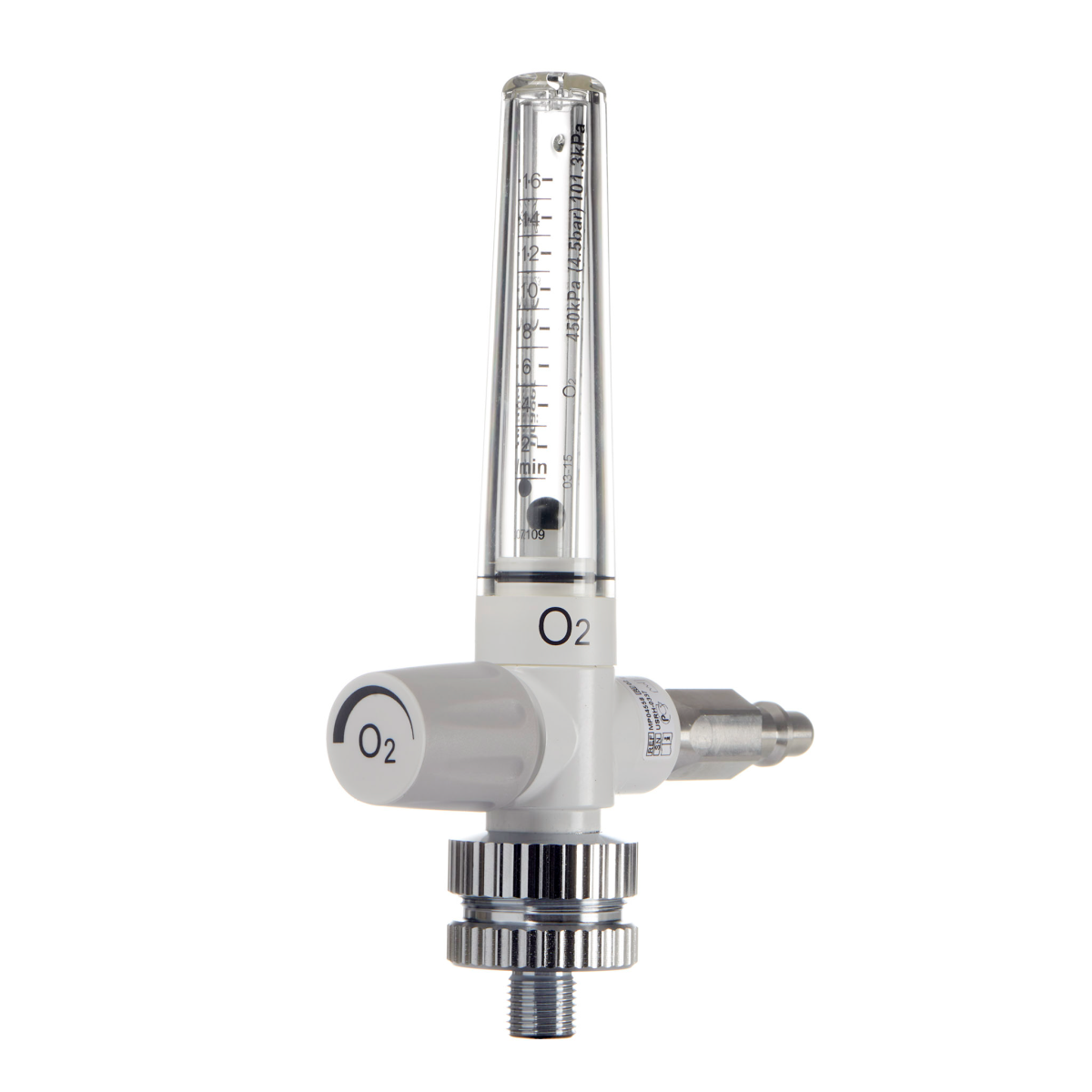 Timeter O2 Flow Meter 16lpm O2-Flowmeter 16L, ZV DIN | MP04558
